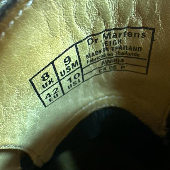 Dr. Martens Doc Leigh Black 5-Eye Toe‎ Cap Oxfords Shoes Men’s US 9 See Desc!! main image 10